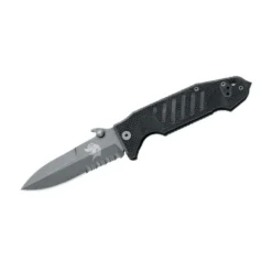 Couteau pliant FOX military Col Moschin à dents manche G10 11cm - Coffret