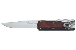 Couteau pliant Fox Special Hunter 1647 manche bois 11cm + étui en cuir
