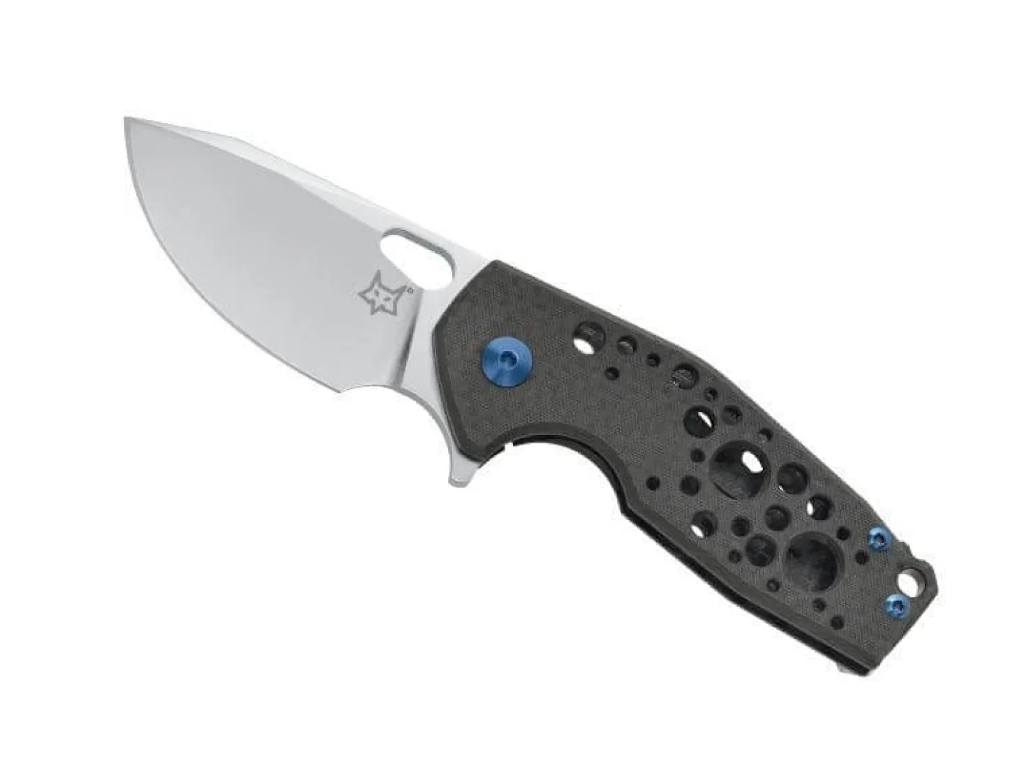 Couteau pliant Fox Suru fibre de carbone noir/titanium 9cm