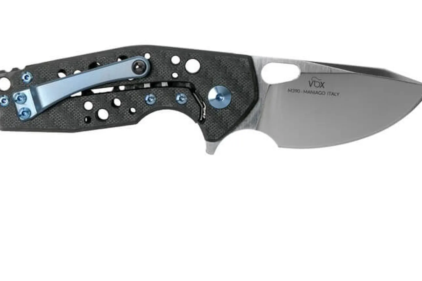 Couteau pliant Fox Suru fibre de carbone noir/titanium 9cm