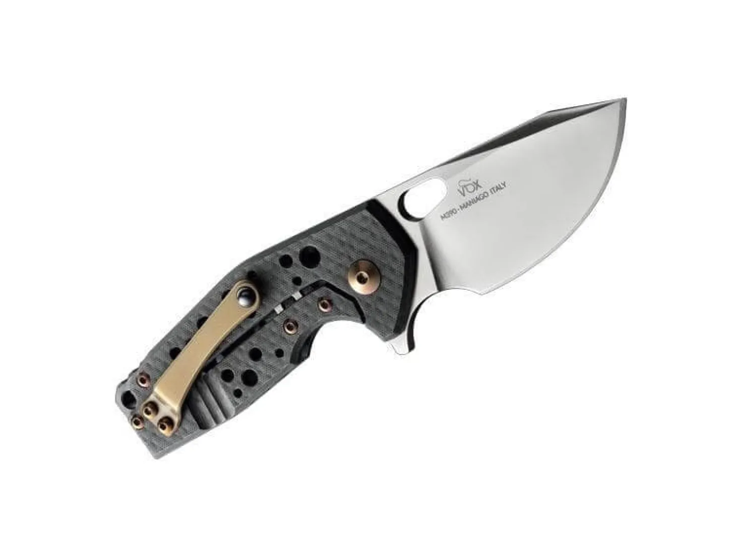 Couteau pliant Fox Suru fibre de carbone noir/titanium 9cm