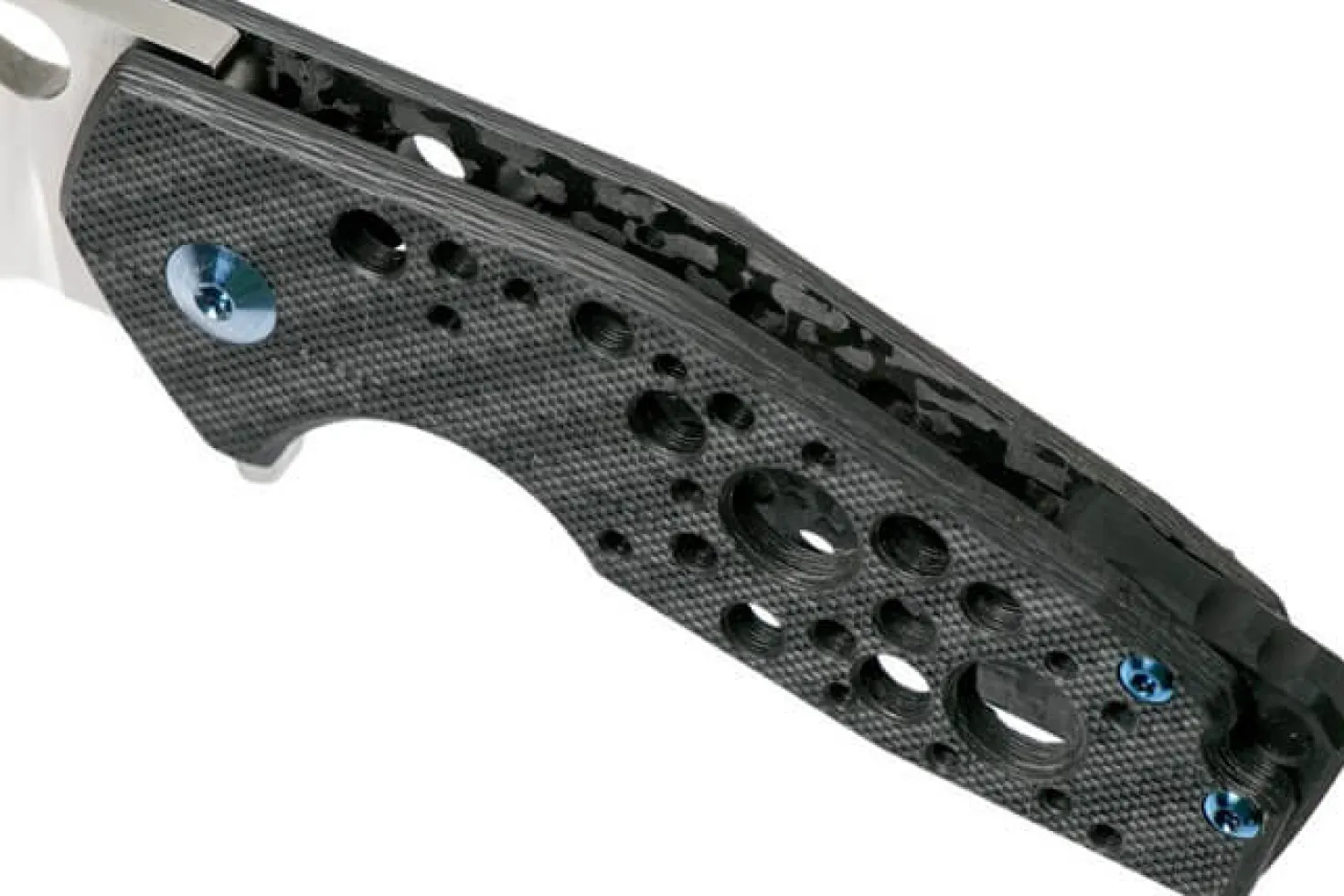 Couteau pliant Fox Suru fibre de carbone noir/titanium 9cm