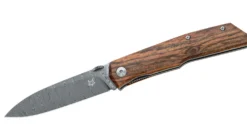 Couteau pliant FOX Terzuola FX-525DB Damas manche bocote 11cm + étui