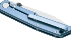 Couteau pliant FOX Terzuola FX-525TI BL manche titane bleu 11cm + étui