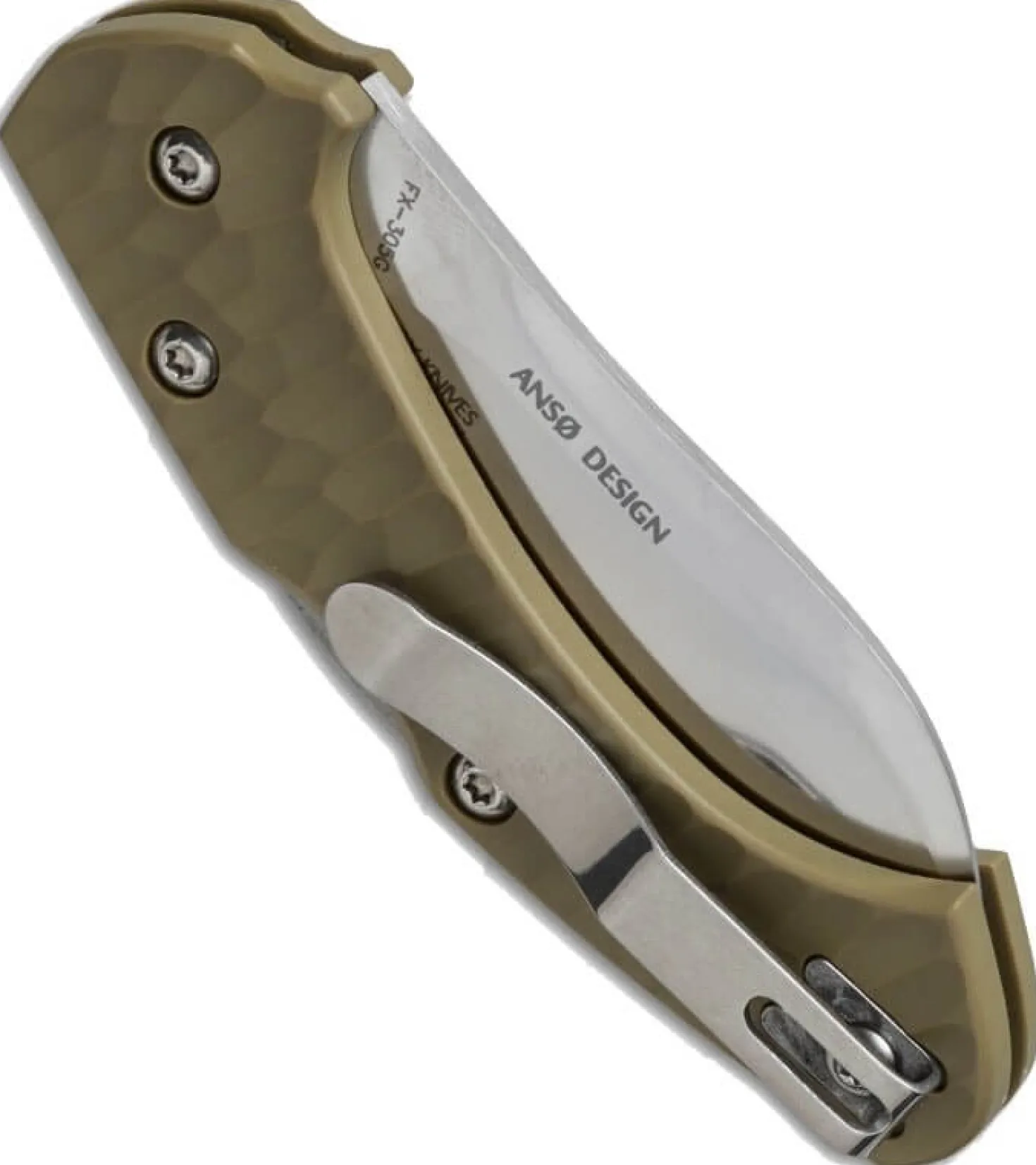 Couteau pliant FOX Zero FX-305G manche martelé beige 10cm