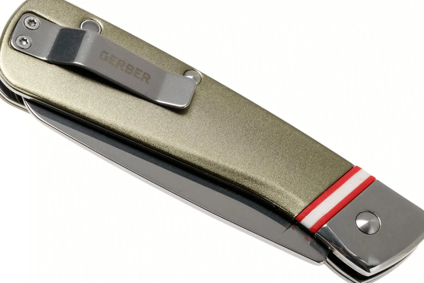 Couteau pliant Gerber Straightlace GE001663 manche en aluminium vert 10,1cm