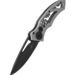 Couteau pliant Herbertz 295112 décor "engrenages" manche 12cm