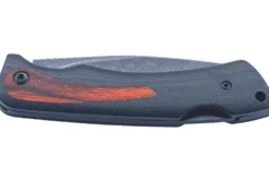Couteau pliant Herbertz 599010 lame clip point manche en pakkawood/G10 bleu nuit 10cm