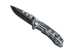 Couteau pliant Herbertz 583412 lame noire manche alu décor camouflage 12cm
