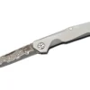Couteau pliant Herbertz 300008 lame damassée manche inox 8cm