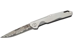 Couteau pliant Herbertz 300008 lame damassée manche inox 8cm