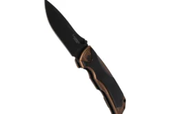 Couteau pliant Herbertz 533512 lame noire et manche ergonomique bi-matière 12cm