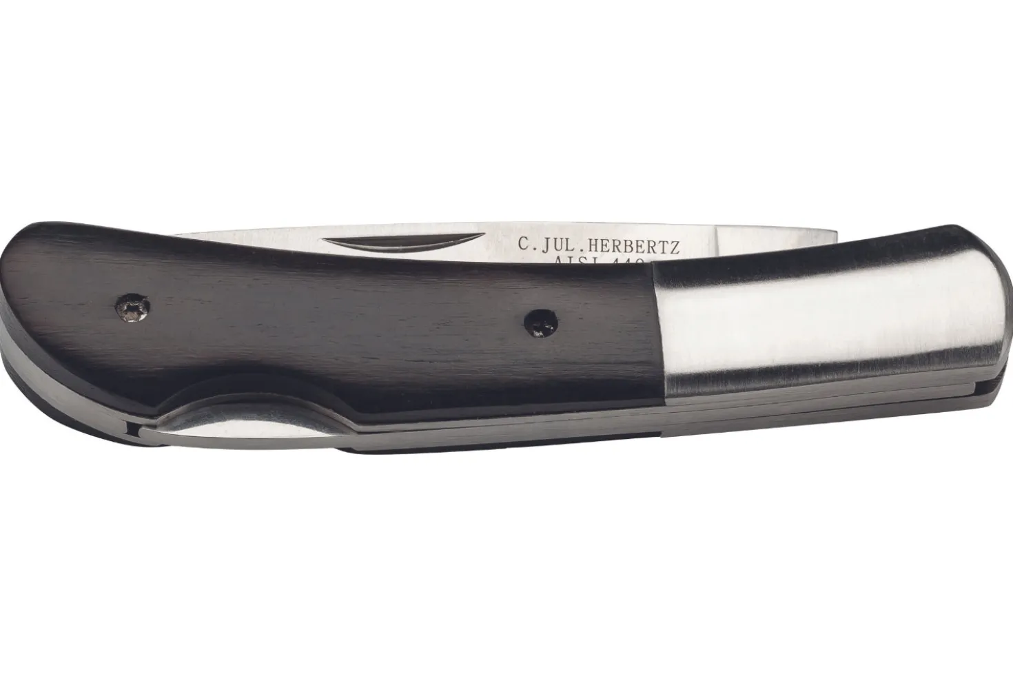 Couteau pliant Herbertz 587 manche en bois 10cm avec mitre acier