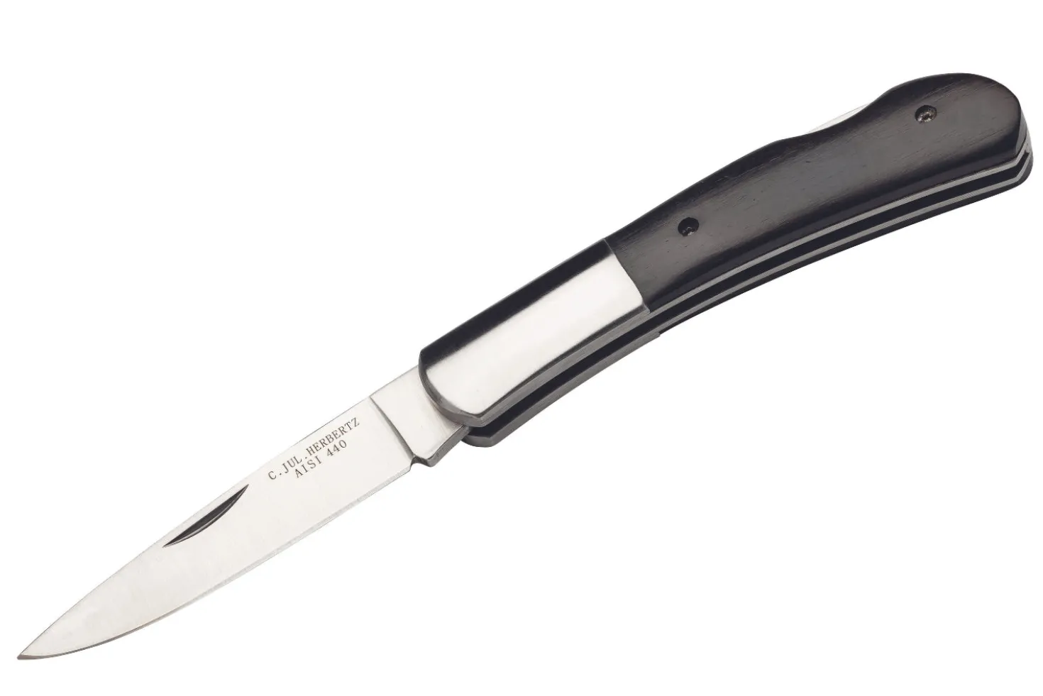 Couteau pliant Herbertz 587 manche en bois 10cm avec mitre acier