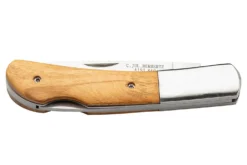 Couteau pliant Herbertz 587 manche en bois 10cm avec mitre acier