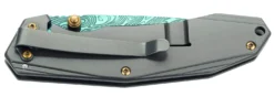 Couteau pliant Herbertz 533912 manche en acier inox finition damassée 11,3cm