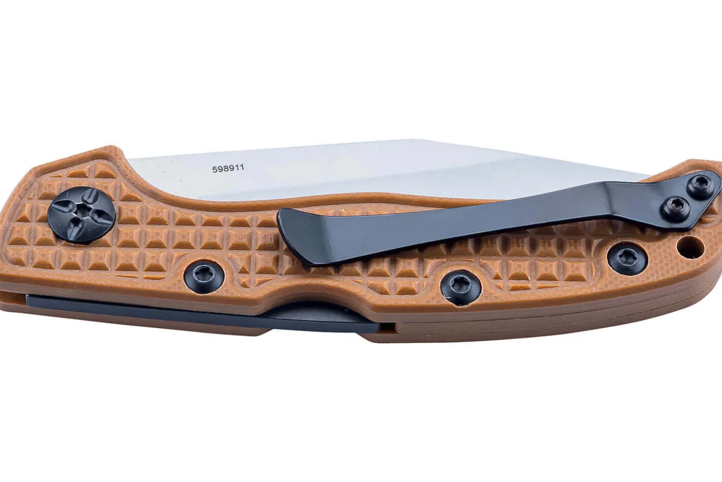 Couteau pliant Herbertz 598911 manche G10 marron antidérapant 10,7cm