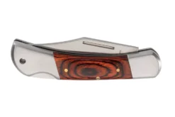 Couteau pliant Herbertz 2141 manche pakkawood marron orangé double mitre