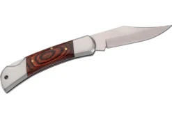 Couteau pliant Herbertz 2141 manche pakkawood marron orangé double mitre