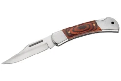 Couteau pliant Herbertz 2141 manche pakkawood marron orangé double mitre