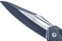 Couteau pliant Herbertz 596511 manche squelette en acier inoxydable noir 11cm
