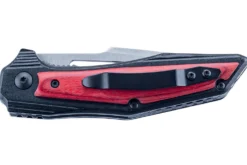 Couteau pliant Herbertz 596411 manche cranté à l'index en aluminium et pakkawood 11cm