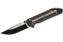 Couteau pliant Herbertz 533813 manche cranté aluminium noir / bronze 12,5cm