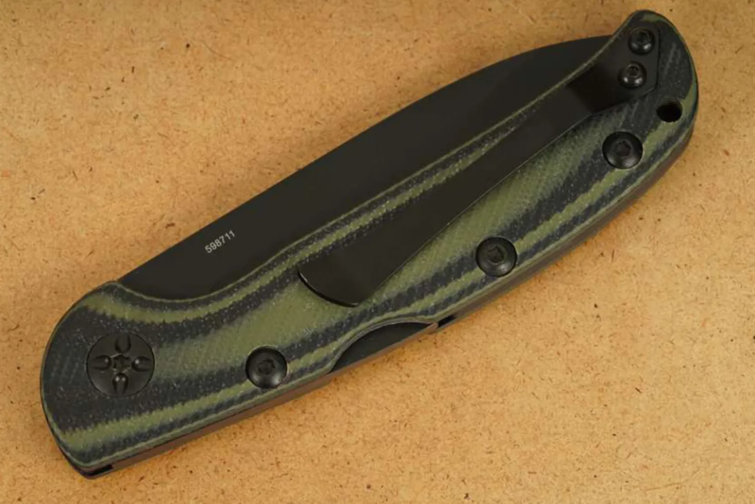 Couteau pliant Herbertz 598711 manche ergonomique G10 bicolore 10,5cm