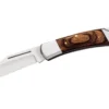 Couteau pliant Herbertz 223310 manche pakkawood marron foncé double mitre 9,5cm