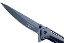 Couteau pliant Herbertz 596612 manche squelette en aluminium noir 12,1cm