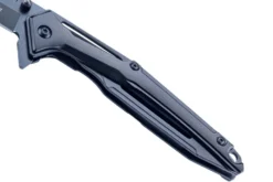 Couteau pliant Herbertz 596612 manche squelette en aluminium noir 12,1cm