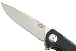 Couteau pliant Herbertz 308912 manche G10 texturé noir et vert 12cm et clip de poche