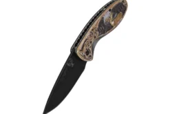 Couteau pliant Herbertz 533712 manche aluminium ornement cerf 3D 11,5cm