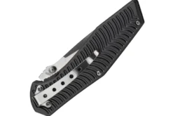 Couteau pliant Herbertz 568512 manche aluminium décor stries dorées 11,5cm