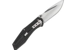 Couteau pliant Herbertz 568512 manche aluminium décor stries dorées 11,5cm