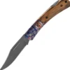 Couteau pliant Herbertz 595511 revêtement titane manche zebrawood à motif 11cm