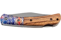 Couteau pliant Herbertz 595511 revêtement titane manche zebrawood à motif 11cm