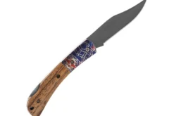 Couteau pliant Herbertz 595511 revêtement titane manche zebrawood à motif 11cm