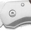 Couteau pliant Herbertz 256410 semi-denté manche inox/pakka 10cm