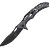 Couteau pliant Herbertz 592912 squelette blackwashed manche inox / alu 12cm