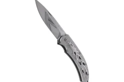 Couteau pliant Herbertz 565212 tout en inox décor aigle enflammé manche 12cm