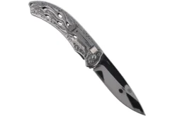 Couteau pliant Herbertz 565212 tout en inox décor aigle enflammé manche 12cm