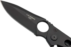 Couteau pliant Herbertz 587510 tout inox revêtement noir manche 10cm