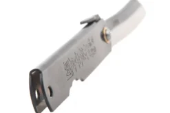 Couteau pliant Higonokami luxe 16.N acier carbone manche laiton noir 10cm