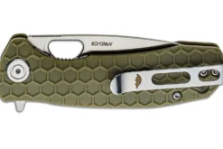 Couteau pliant Honey Badger Flipper Small 01HO010 manche nylon / fibres de verre vert kaki 9,4cm