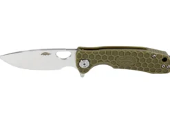 Couteau pliant Honey Badger Flipper Small 01HO010 manche nylon / fibres de verre vert kaki 9,4cm