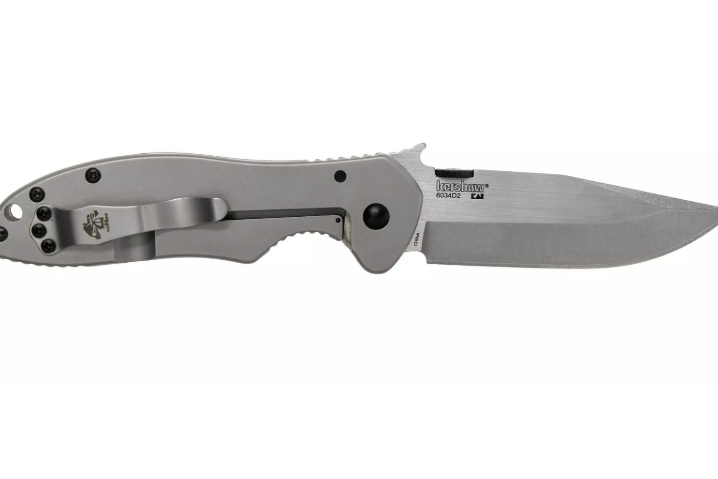 Couteau pliant Kershaw CQC-6K D2 KS.6034D2 manche en acier inox et G10 noir 11,4cm