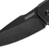 Couteau pliant Kershaw Gravel KS.2065 manche en acier à la finition blackwashed 8,9cm