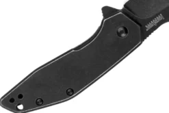 Couteau pliant Kershaw Gravel KS.2065 manche en acier à la finition blackwashed 8,9cm