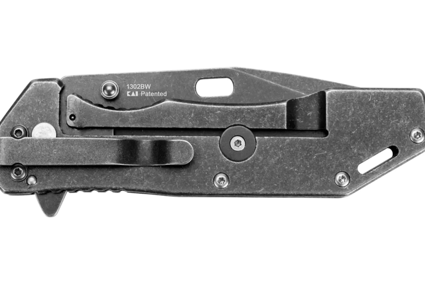 Couteau pliant Kershaw Lifter KS.1302BW manche acier avec finition blackwashed 11,4cm
